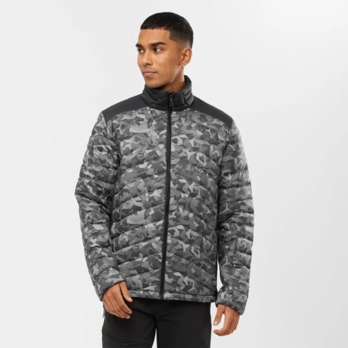 Camo Salomon Essential Xwarm Down Men's Insulated Jackets | PH 37164S